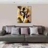 Contemporary Abstract Art on Canvas The Love of Music Textured Handmade Oil Painting Wall Decor