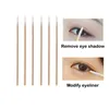 Wattenstaafjes 500 stks Houten Stok voor Oren Schoonmaken Wenkbrauw Lippen Eyeliner Tattoo Make-Up Cosmetica Gereedschap Sieraden Schoon Sticks Buds 230619