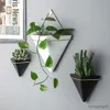 Planters Pots Simple Container Iron Vases Ceramic Self Water-Absorbing Planter Nordic Succulent Plant Wall Mounted Flowerpot Living Room Decor R230620