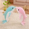 30cm Lovely Dolphin Whale Shark Plush Toys Stuffed Soft Cute Animal Dolls Sofa Decor Baby Pillow Cushion for Kids Children Gifts L230518