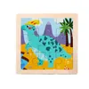 Hurtownia 9 kawałków drewnianej układanki dziecięcej zabawki Puzzle Early Childhood Education Puzzle Cartoon Animal Vehicle Mosteic Board