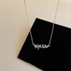 Pendant Necklaces Kpop Fashion Vintage Star Rhinestone Necklace For Women Girls Luxury Unique Design Y2k Aesthetic Jewelry Accessories