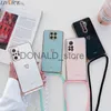 Mobiltelefonfall älskar hjärta crossbody lanyard strap telefon fodral för xiaomi redmi note 10 pro 11 12 8 9 pro max plus 7 redmi 9 9a 9t 9c 10c cover J230620