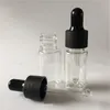 Frasco conta-gotas de plástico PET líquido 10ml Recipientes conta-gotas transparentes para óleo essencial transporte rápido F1154 Tptsl