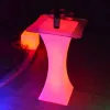 Rechargeable Bar Tools LED Luminous cocktail table waterproof glowing led bar table lighted up coffee table bar disco party supply by sea CPA5746 JN20