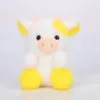 Novo brinquedo de pelúcia 20 cm gado fofo bichos de pelúcia vaca boneca macia brinquedos infantis Kawaii presente de aniversário para crianças 2116