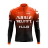 Cycling Jersey Sets Autumn Gradient Color HUUB Long Sleeve Clothing Sports Breathable Men Road Bike MTB Pants 230620