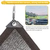 Shade 12 PIN Schwarz Anti-Ultraviolett-Sonnenschutznetz Pflanzenabdeckung Mesh Home Outdoor Garten Schwimmbad Balkon Isoliertuch Schatten 90 % 230620