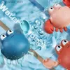 Baby Toys Bathing Ducks Cartoon Animal Whale Crab Swimming Pool Water Spela Game Chain Clockwork Bath Toys for Children L230518