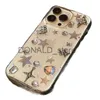 Mobiltelefonfodral Retro Art Staty Glitter Telefonfodral för iPhone 11 13 12 14 Pro XS Max XR X Hot Star paljetter Suffsäker Clear Soft Cover Funda J230620