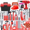 Tools Workshop Children's Toolbox Engineer Simulation Repair Tools Pretend Toy Electric Drill Screwdriver Tool Kit Play Toy Box Set for Kids 230619