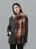 Sciarpe Imitazione Cashmere Sciarpa da donna Inverno Vintage Stile preppy Sciarpa a quadri Pashmina Mujer Foulard Bufanda Scialle lungo da uomo