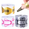 500Set Nail Form Acrylique Français Conseils Moule UV Gel Polonais Art Guide Pochoir Autocollant Outils Manucure 9412 230619