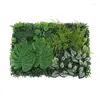 Fleurs décoratives 40x60cm décoration de la maison fausse plante gazon artificiel mur plastique pelouse gazon mousse clôture bricolage extérieur jardin fond décor