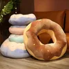 Plush CUDIONS 45/70 cm Donutformad sittdyna fyllda leksaker bil plyschstol soffa kudde rumsdekor för barn vuxna r230718