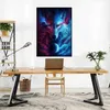 Abstrakte Tier Wand Dekor Poster Drucke Moderne Beliebte Wolf Löwe Fuchs Hause Dekoration Leinwand Malerei Wohnzimmer Wandbild Bilder L230620