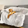 kennlar pennor hund bäddsoffa avlägsnande täcker stort soffa tvättbara plyschhundar kennel vinter varma slinger husdjur bo kudde sipplies 230619