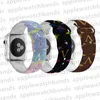 Designer Apple Watch Band Cinturino per orologio per serie Apple Watch 8 7 3 4 5 6 ultra 38mm 42mm 44mm 49mm Cinturini per iwatch Sport di lusso Silicone Stampa a colori Rivetto ap Smart Straps