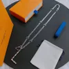 5A ketting 925 zilveren hanger kettingen 316L roestvrij staal dier kettingen brief hanger luxe designer sieraden voor mannen vrouwen met originele doos