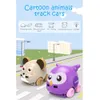 Multifunktionella dubbla lägen RC Mouse Car Owl Wireless Cartoon Animal Animal Form Hinder Undvikande barn Julleksaker RC CAR