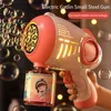 Kum Oyun Su Eğlenceli Silah Çocuk Otomatik Elektrik Sabun Dinozor Uzay Silah Makinesi Açık Düğün Partisi Oyuncak Led Doğum Günü R230620