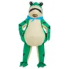 Costumes de mascotte chaude Costume gonflable de grenouille animale Costumes Robe Anime Costume de fête d'Halloween de carnaval de Noël pour le jeu de rôle adulte
