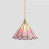 Pendant Lamps Pink Chandelier For Girls Nordic Creative Copper Lighting Bedroom Bedside Lamp Adjustable Restaurant Lights Luces Led