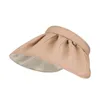Chapéus de aba larga protetor solar protetor solar de metal padrão cor sólida topo vazio resistente a UV sombreamento ao ar livre concha feminina 230620