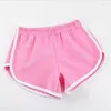 Kvinnors shorts Sport Kvinnor Summer 2023 Casual Wear Three-Qakarter Pants Fashion Yoga Beach Candy Color