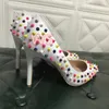 Zapatos de vestir de diseñador para mujer de lujo de tacón alto Estilos Tacones de aguja 8 10 12 CM Bombas de punta de cuero genuino Tamaño 35-42