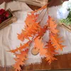 Decorative Flowers Artificial Single Branch Coral Leaf Sawtooth Fake Plants Wedding Decoration Flower Material Home Display Leaves