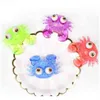 Figurines de jouets d'action Perles claires à l'intérieur de Squeeze Big Eye Frog Tpr Crocodile Whale Mega Animal Shape Squishy Ball Jumbo Size Toys Sque Dhxki