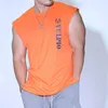Herrtankstoppar mode män bomull t shirt varumärke fitness kroppsbyggande manlig skjorta fitness ärmlös väst bomulls singlets varumärke muskelskjorta 230620
