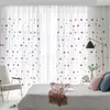 Vorhang Cartoon Blackout für Baby Mädchen Schlafzimmer bestickt 3D rosa Liebe Herz Luxus Kinder Fenster Vorhänge Wohnzimmer M057H 230619