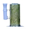 9 pouces Narguilé sculpture intérieure artisanat Dab rig Fumée pipe à eau en verre Pipes cool bangs Plates-formes pétrolières recycleur bong 14,4 mm bol de Shunyiglass