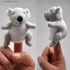 5pcs koala platypus Австралийские марионетки для животных плюшевые кукол Интерактивные мультипликационные биологические детские детские детские игрушки на день рождения подарок L230518