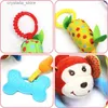 Baby Soft Hanging Rattle Crinkle Squeaky Toy Animal Ring Plush Stroller Infant Car Bed Crib Activity Wind Chime with Teether Toy L230518