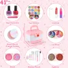 أزياء Kids Kit Girls Toy مع حالة تجميلية حقيقية لـ Little Girl Play Play Makeup Beauty Set B 230619