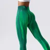 Calças femininas fitness tie-dye leggings femininas yoga amassar nádegas esportes academia sem costura para mulheres