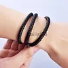 Hänghalsband 45/50/60 cm blk brun Braid Wax Cord Diy Pendant Neckle Smycken Making Classic Men's Leather Neckle Choker smycken gåvor J230620