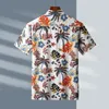 Men's Casual Shirts 2023 Products Men's Summer Short Sleeve Floral Shirt Fashion Thin Hawaiian Cotton XL 6XL 7XL 8XL