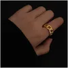 Pierścienie opaski złoty kolor teksturowy łańcuch krawężnik geometryczny dla kobiet minimalistyczne otwarte stosy regulowane biżuteria do dostawy DHS2I