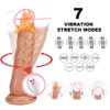 Teleskopiska realistiska dildo -vibratorer för kvinnors fjärrkontroll Penis Vibrator kvinnlig anal Masturbators Shop 18