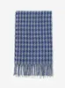 Scarves Autumn Winter Women Scarf Vintage Houndstooth Tassel Scarve Pashmina Mujer Femme Foulard Bufanda Wrap Shawl Echarpe Hiver Me