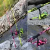 Rod Reel Combo Sougayilang 5 Section Redyellow Fishing Set 170 cm fiskespö och YWOE1000-3000 Spinning Reel Portable Travel Fishing Combo 230619