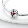 För Pandora Charms Authentic 925 Silver Pärlor Dangle Flower Fjärilspärl