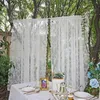 Curtain French White Lace Voile Window Treatments for Living Room Bedroom Door Curtains Floral Tulle Drapes Balcony Screen 230619