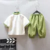 Barns Hanfu Summer Short Sleeve Suit kinesisk stil