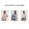 Women's T Shirts Summer Tie-dye Printed V-neck Shirt 2023 Casual Chiffon Top Loose Streetwear For Female 2XL Chic Large Size Pullover