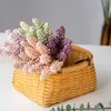 Fleurs séchées, paquet bon marché, mini bouquet de fleurs artificielles en mousse de vanille pour décoration murale de plantes de maison